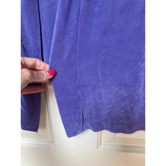 Slinky‎ Brand Purple Cardigan Open Front Stretch Comfy Lightweight Plus Size 2X - Picture 7 of 7